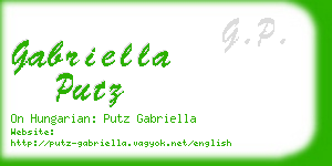 gabriella putz business card